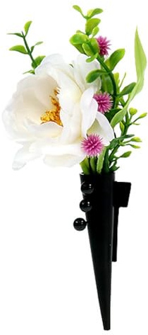 Floristik24 Magnetischer Herrenanstecker Schwarz Matt für Anzug – Eleganter Reversschmuck, Blumenhalter mit starken Magneten