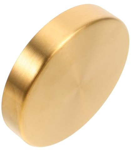 AKOOSY Bac à Eau pour Plantes Intérieur et Extérieur, Soucoupe Dorée en Acier Inoxydable, Petit Format Ø12,5 Cm X 2,3 Cm, Plateau de Drainage pour Pots de Fleurs, Support Récupération