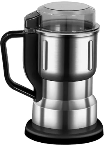JECOMPRIS Moulin à Café Électrique Portable pour Grains de Café et Petites Céréales Moteur Puissant Compact et Léger Usage Maison Broyage Fin Résistance à L’Humidité Adapté Voyage