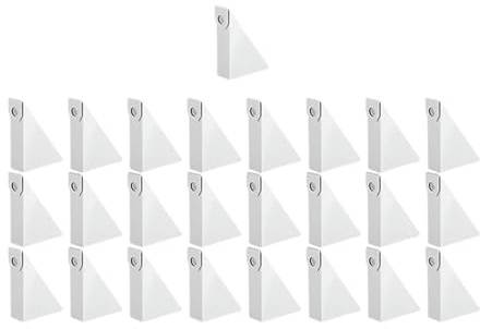 FerneeButy 25 Cunei per Grondaie in Alluminio, Facili da Installare, Regolabili per Grondaie Tipo K da 5 Pollici, Sistema di Drenaggio Efficace- Lunghezza Inferiore 6,5 cm