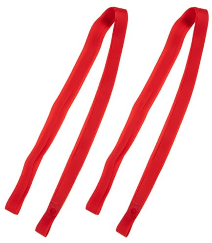 Homoyoyo Lot de 2 Bandes de Protection Anti-crevaison pour Chambre à Air de Vélo 20 Pouces, Ruban de Jante en PVC Haute Pression Rouge, Doublure Fine et Résistante pour VTT et Vélo de