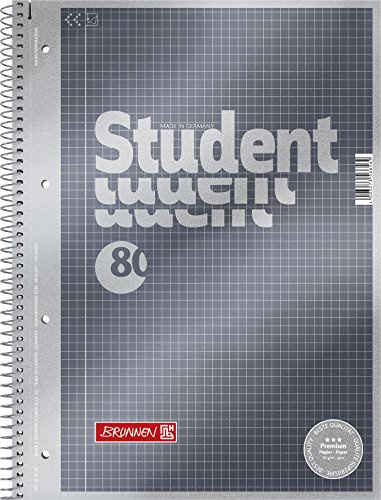 5X BRUNNEN Collegeblock A4 kariert Premium