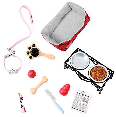Our Generation Pet Care Playset – Fun Puppy Pamper Accessory Kit for 18-inch Fashion Dolls – 13 Piece Pet Dog Set