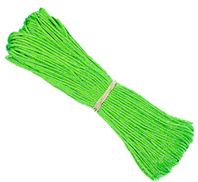PARACORD PLANET 1,8 mm Fluoreszierende reflektierende Abspannleine Zeltseilschnur Camping Paracord