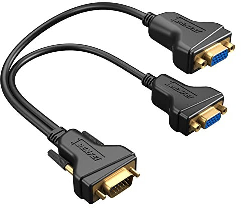 BENFEI Cable divisor VGA, divisor VGA Y para duplicación de pantalla de 1 pie