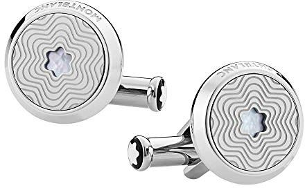 Montblanc Manschettenknöpfe Cufflinks Star Steel MOP 123808 Marke