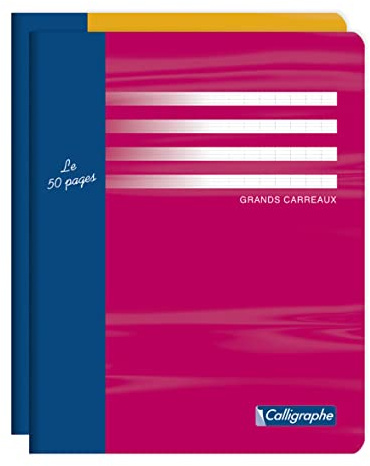 Calligraphe 5412C - Conf. 20 quaderno p.met 17x22 cm 48 p quad. grandi 56g