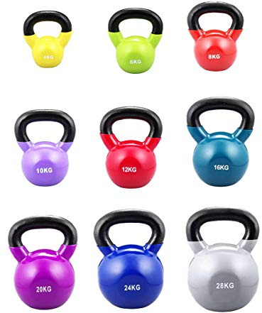 S.B.J - Sportland Kugelhantel/Kettelbell aus Vinyl 8 kg