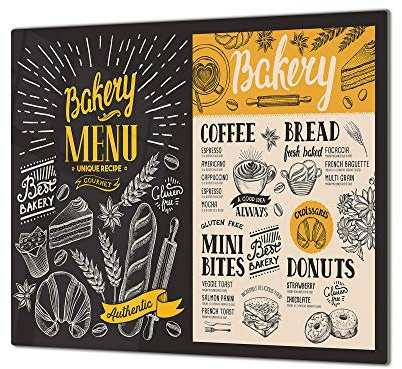 Tempered Glass Kitchen Board – Induction Cooktop Cover - Glass Cutting Board; Measures: Single: 60 x 52 cm (23,62” x 20,47”); Double: 30 x 52 cm (11,81” x 20,47”); D17