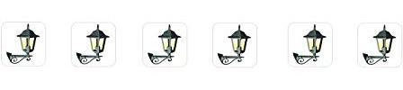 6 pegatinas para interruptor de luz y farolillo, pegatinas R23/21 (1,5 x 1,5 cm)