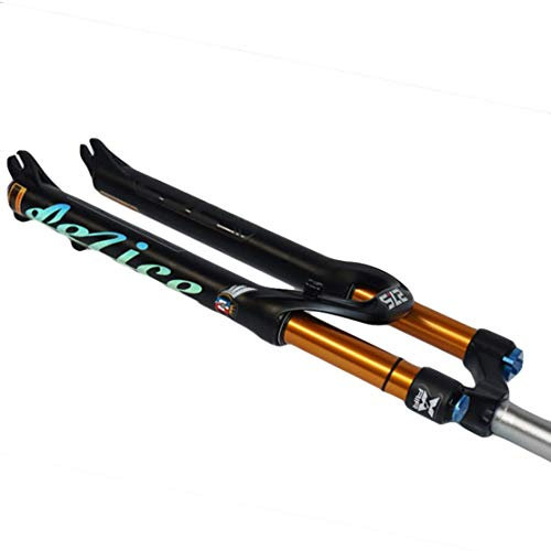 TYXTYX Forcelle per Bici Forcella per Bicicletta Sospensione per Mountain Bike Pompa per ammortizzatori Controllo Spalle Forcella MTB, Nero-B, 26 Pollici
