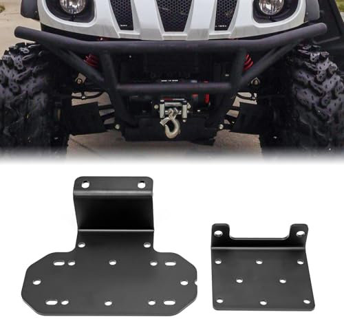 WeiSen Front Winch Mount Plate Kit Compatible with Yamaha Rhino 450 660 700 2003-2013