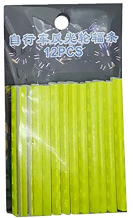 12 Stücke Fahrrad Speichenreflektoren, Colorful 360° Reflectors Spoke Sticks Fahrradspeichen Reflektor Speichensticks Fahrradzubehör Reflektoren Reflektor