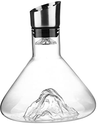 LOVIVER 1600ml wine carafe decanter Aerator Glass Iceberg Decanter for Liquor