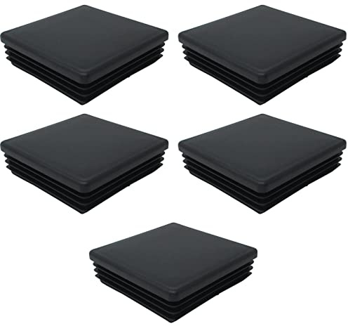 SOTOOLS 5 x Lamellenstopfen, für Vierkantrohr, 90 x 90 mm, Kunststoff | Abdeck- und Endkappe aus Kunststoff für Vierkantrohr.