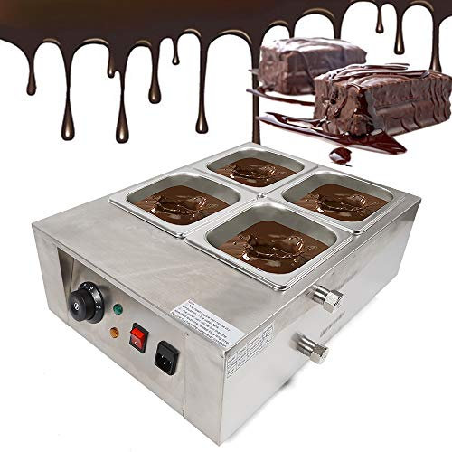 Schokolade Schmelztiegel Kommerzielle elektrische Schokolade Schmelzgerät Schmelztiegel Schmelztiegel 1000W 4 Topf Schokolade Schmelzmaschine Schmelztiegel Topf
