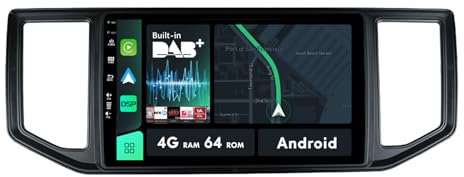 MISONDA 10inch IPS DAB+ 4GB+64GB Double Din Car Stereo For VW Amarok Crafter Van Man 2017-2021 GPS Sat Nav Android 14 Head unit Carplay WIFI SWC RDS BT FM AM