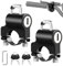 2 Pezzi Lucchetto Casco per Moto, Universale per Tubi del Manubrio da 22-28 mm, Antifurto Con Chiavi, Adatto a Auto Elettriche e Biciclette (Nero)