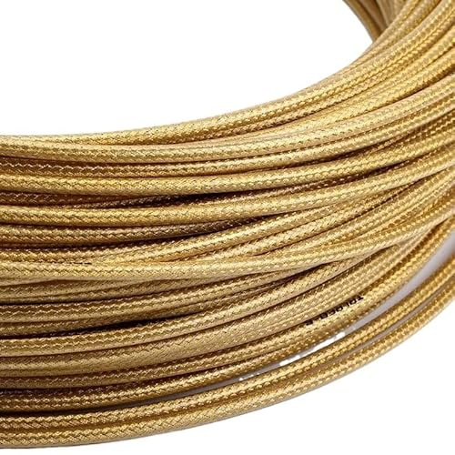 GFDSGRE Fahrrad Bremszug 300 cm 5 mm MTB Rennrad Fahrrad Bremse Schaltwerk Kabel Weben Linie Rohr Gehäuse Rohr Variable Geschwindigkeit Schalt Bremse Draht Gehäuse Bremszug Fahrrad(Shift Gold)