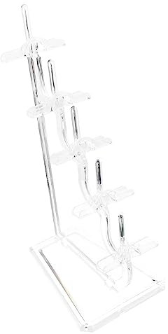 IMIKEYA Expositor de Gafas de Sol Desmontable de Acrílico Transparente Cinco Niveles y Múltiples Soportes para Organizar en Casa o Closet