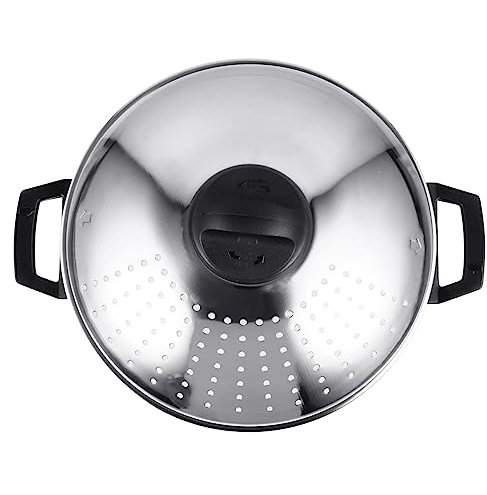 OFFSCH Spaghettitopf Edelstahl Mit Siebdeckel Schnellausgießer Nudeltopf 16cm Für Herd Vielseitig Bpa Frei