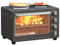 HOMCOM 28L Mini Oven with 2 Hot Plates, Countertop Toaster Oven, Grill, Roast, Bake, Boil, with Timer, Adjustable Temperature, Electric Oven with Baking Tray, Grill Rack, Crumb Tray, 2600W, Black