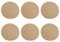 6 Pcs Coasters,Coaster Set Cup Rattan Round Woven Bamboo Absorbent Circle Cork Placemats Coaters Rope Costers Lace Wooden Outdoor Accessories 4.52 Inch,for Drink Tea Teacup Table Cotton Cream Felt