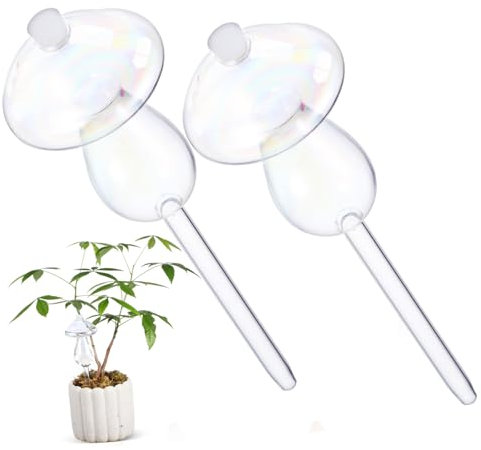Toyvian 2stücke Selbstbewässernde Pflanzenkugeln Automatische Bewässerungsgeräte Für Zimmerpflanzen Charmantes Pilzdesign Einfach Nachfüllbar Für Innenpflanzen Und Kleine