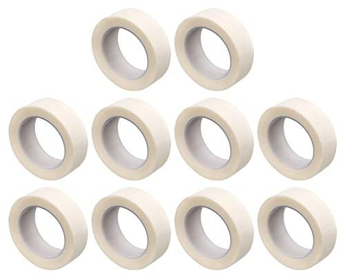 Natudeco 10pcs cinta adhesiva médica no tejida látex gratis gratis cinta de herida de vendaje flexible altamente transpirable (4.5m)