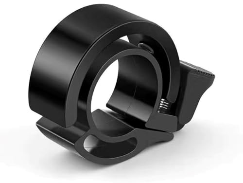 Sprießen Mini Campanello per Bicicletta in Alluminio,Accessori per Bici, Suono Potente,Nero, Accessori per Bici da Strada, Montagna,per Manubrio da 22mm（Nero）