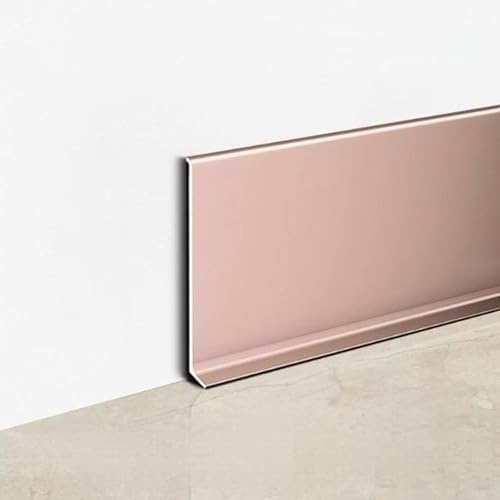 plinthe adhesive Moulure De Plinthe En Aluminium Robuste, Hauteur 4, 6, 8, 10 Cm, Pour Mur, Couloir D'hôtel Ou Immeuble De Bureaux(C,4PCS 8cm/3.2in)
