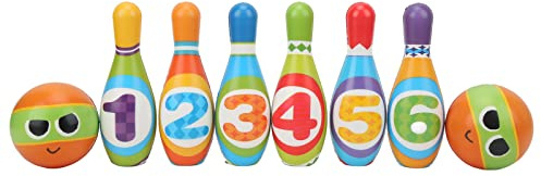 RIZGHWOY Bowling-Spielset für aus Polyurethan mit Eltern-Kind-Interaktion, Sicheres Bowling-Set Zur Entwicklung Grundlegender Fähigkeiten, Perfektes Indoor-Spielzeug für und Mädchen