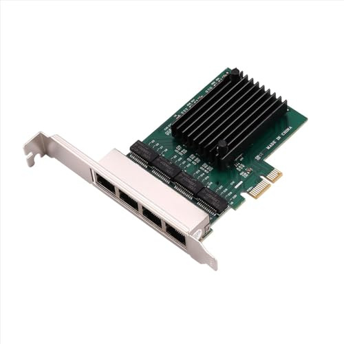 Lafeier Tarjeta de red Gigabit Pci-E X1 Pci-Express de 4 puertos Ethernet Rtl8111F Lan