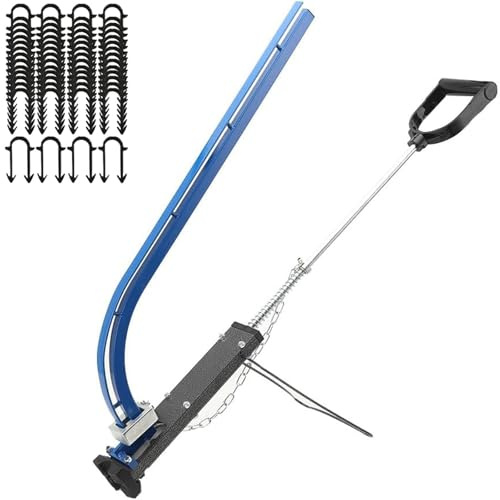 Underfloor Heating Pipe Clip Tacker Gun, 300 Staples, Compatible with 20mm Clips, for Floor Warming Systems