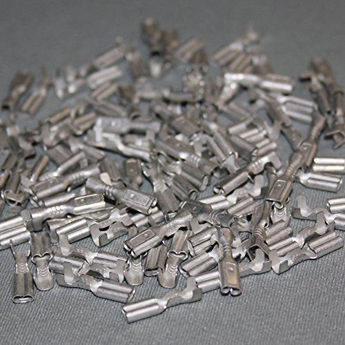 100 Kabelschuhe Kabelschuh 2,8mm unisoliert blank 0,5-1,5 Flachsteckhülse Steckverbinder