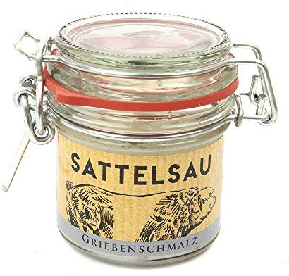 Griebenschmalz vom Sattelschwein, aus artgerechter Aufzucht, im Glas (1 x 100g)