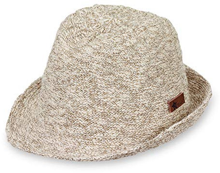 Sterntaler Strohhut meliert - klassischer Sommerhut mit Ripsband - Unisex Sonnenkappe - Baby und Kinder Kopfbedeckung - sand, Größe 47