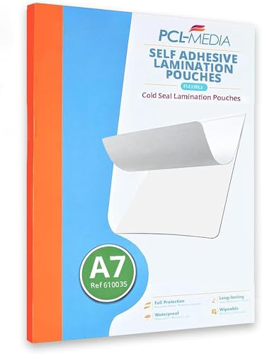 PCL Media ltd® Selbstklebende Kältetasche A7 Pack of 25