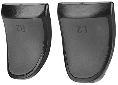 Kafuty L2 R2 Tasten Trigger Extender, rutschfest, Mäßige Härte Hochwertige Soft Touch Extended Griffe für PS4 Gamecontroller und Beste Anpassung, Einfache Installation(Schwarz)