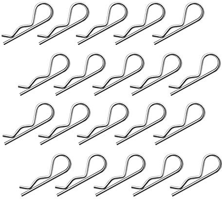 20Pcs Cotter Pins R Clips Hardware Pins, Hairpin Assortment Kit, M2.5X55mm