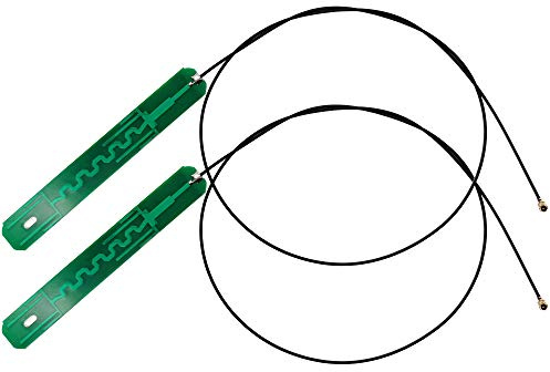 2 x 8dBi 2.4GHz 5.8GHz Dual Band WiFi Antenna U.FL MHF1 Internal Antennas with 50cm Cable for Mini PCIe Card