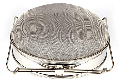 Yosoo Health Gear Edelstahl Honig Sieb, Doppelmaschenfilter, Bienenzucht Extraktion Werkzeuge mit verstellbaren Griffe, Bienenzucht Ausrüstung, Honig Ernte und Extraktion, Ideal für Bienenzüchter