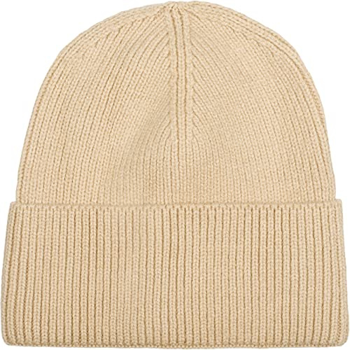 styleBREAKER Unisex Beanie Strickmütze Rippenmuster Krempe | Doppelt gestricktes Gewebe für optimale Wärmeisolation an kalten Tagen. Elastischer Umschlag, passend für 56-59 cm Umfang.
