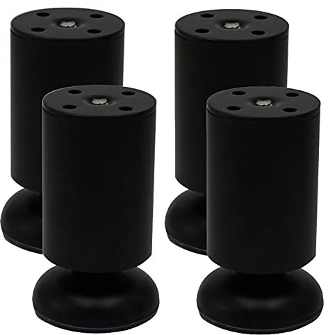 NMDCDH Möbelfüße Metall Tischbeine Höhenverstellung Höhe 0-1,6 cm, für Schrank Schlafsofas Tischschrank DIY Möbelfuß Sofa Fußsockel Fuß, 4 Stück(Größe: 12 cm)