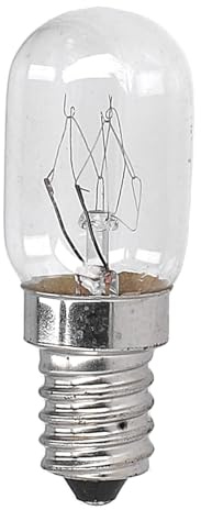 easyPART passend für EUROPART 10038646 Lampe E14 15W 22mmØ 60mm 230V | Universal Kühlschrank, Gefrierschrank, Bitte Maße/Werte vergleichen, 22 mm - Gesamtlänge, Klar Hinweis zu Kühlschranklampen