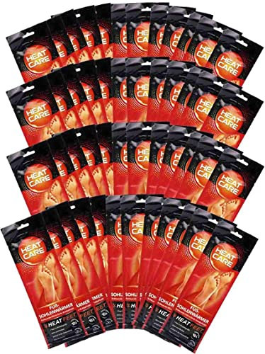HEAT FEET Wärmesohlen, Heizsohlen, Einlage Fußwärmer, wärmende Sohlen, warme Einlegesohlen, Wintersportarten Outdoorsport Weihnachtsmarkt (72), Rot