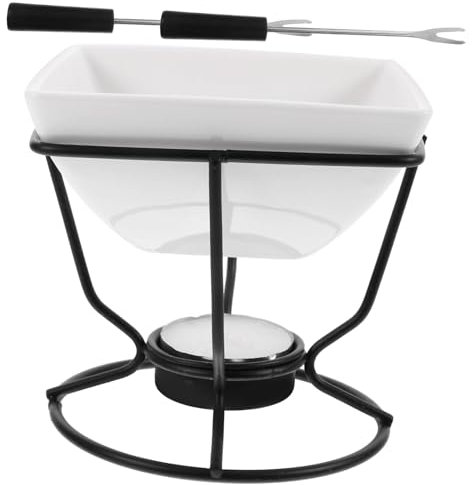 PRETYZOOM DIY Baking Tool Ceramic Melting Pot Hot Cheese Fondue Ice Melting Oven Perfect Kitchen Accessory