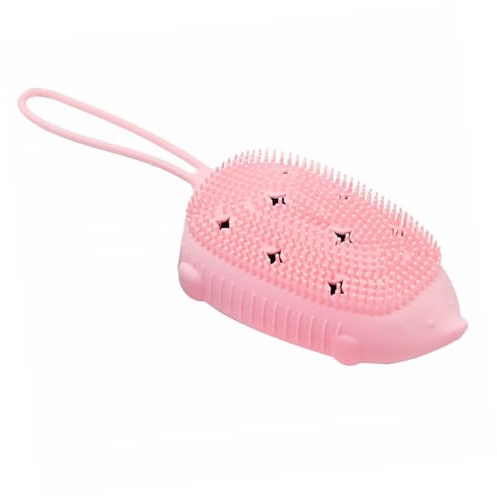 Angoily 3stücke Portable Silikon-badewäsche Bürste Doppelseitige Hautmassage-duschebürste Für Erwachsene Mit Aufhänger Sanfte Reinigung Leicht Langlebig