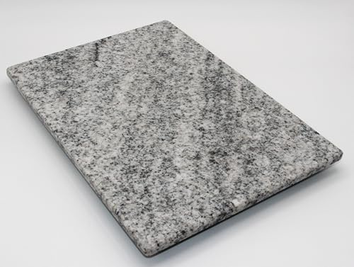 Planche à découper en pierre - Plateau de service - 30 x 20 cm - Viscont White mat