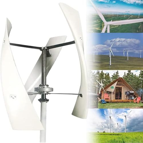 LQQYJSM Aerogeneradores 8000w Sin Ruido Generador Turbina Eólica Vertical, Aerogenerador Levitación Magnética Kit Generador Turbina Eólica con Controlador para Uso Doméstico,24V
